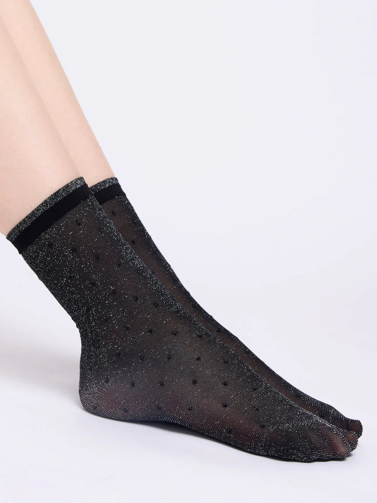 
                  
                    Tindra Sheer Lurex Ankle Socks 20D
                  
                
