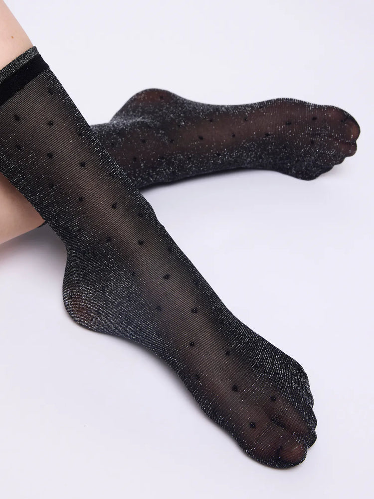 
                  
                    Tindra Sheer Lurex Ankle Socks 20D
                  
                