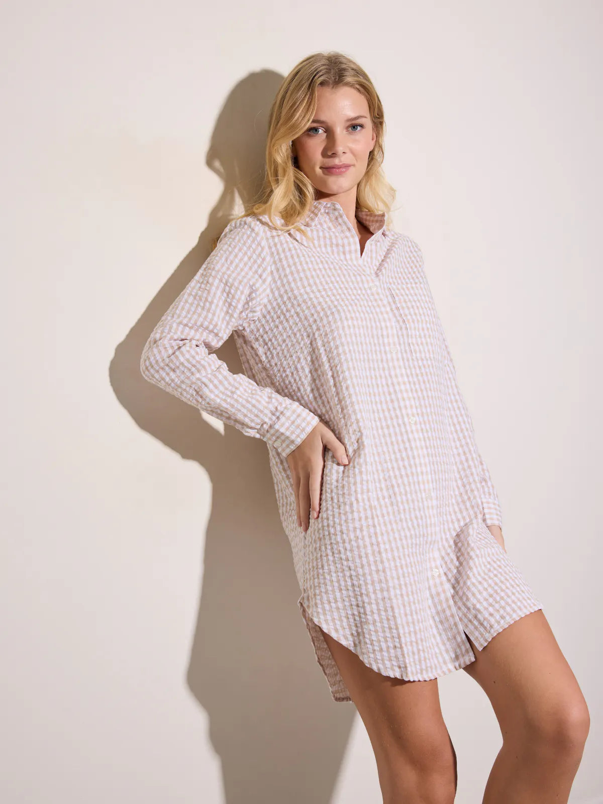 
                  
                    Cori Pyjama Shirt Dress L/S
                  
                