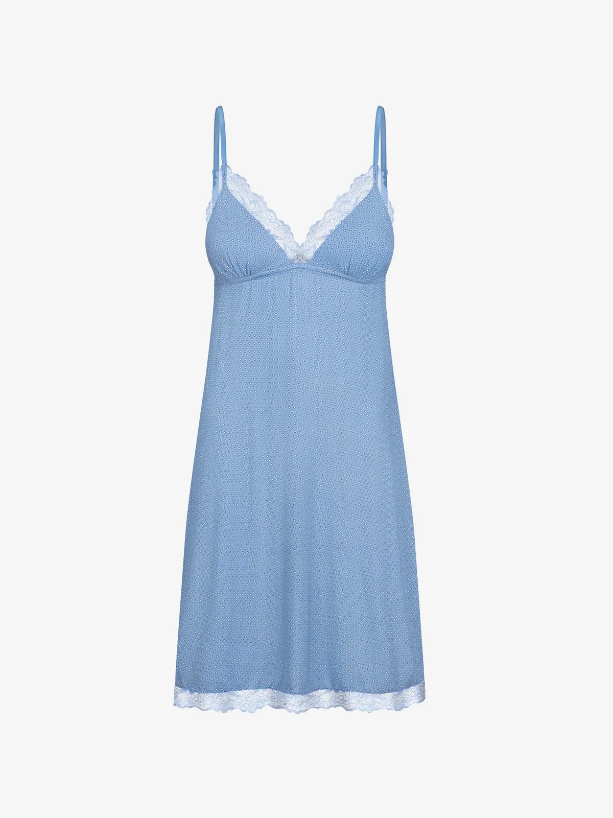 Zils ar punktiņiem naktskrekliņš sievietēm