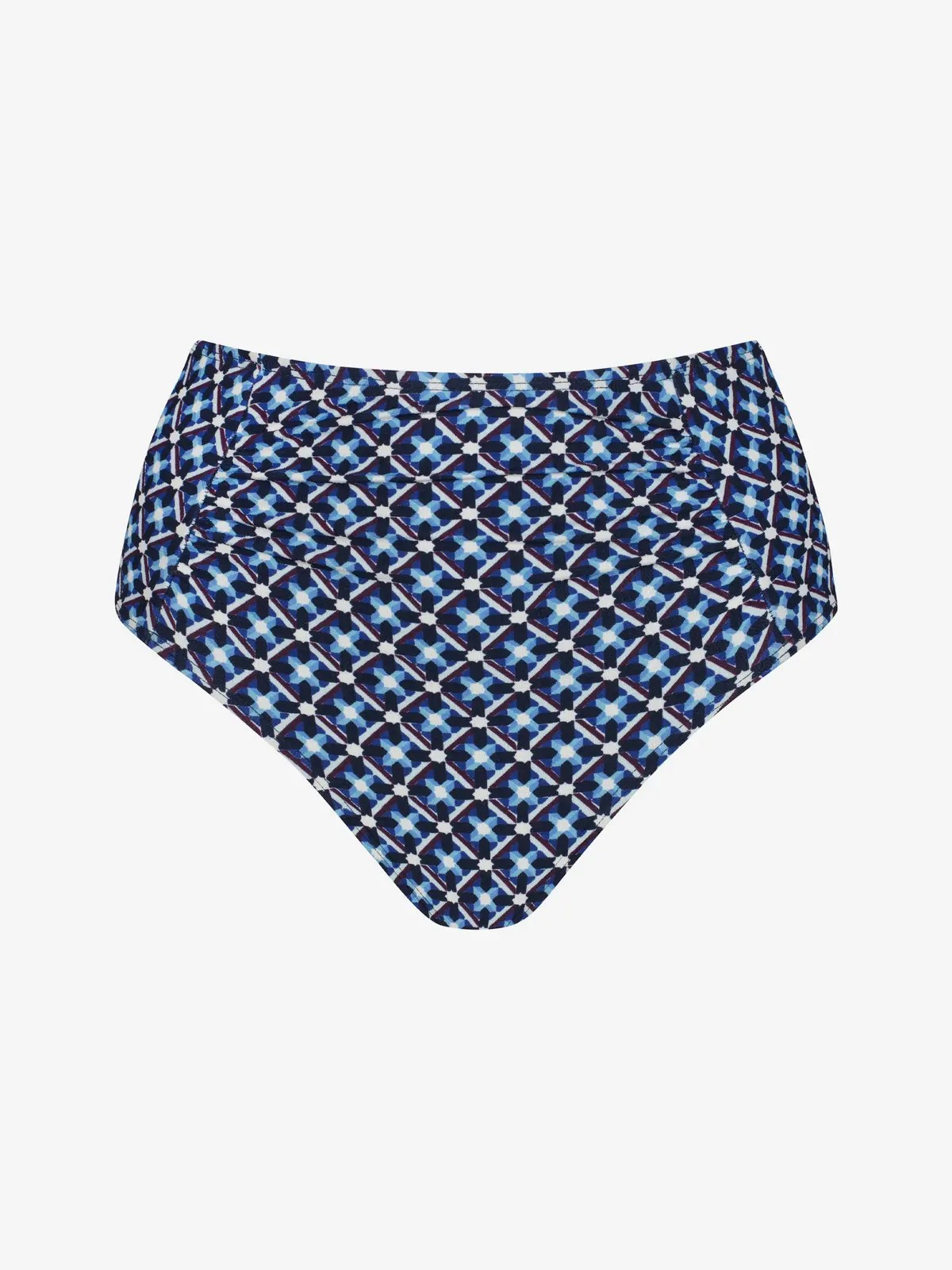 Sieviešu peldbikses ar augsu jostas vietu.